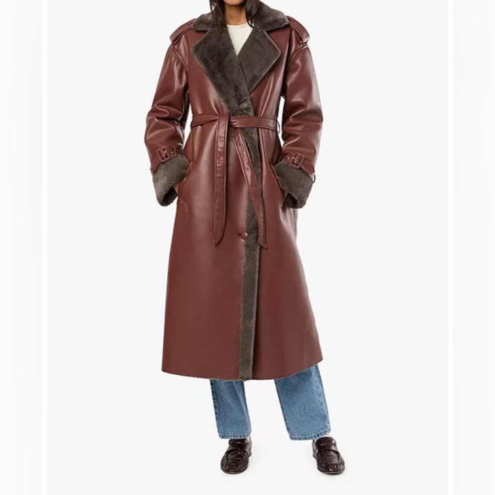Women's Faux Fur leather Coat